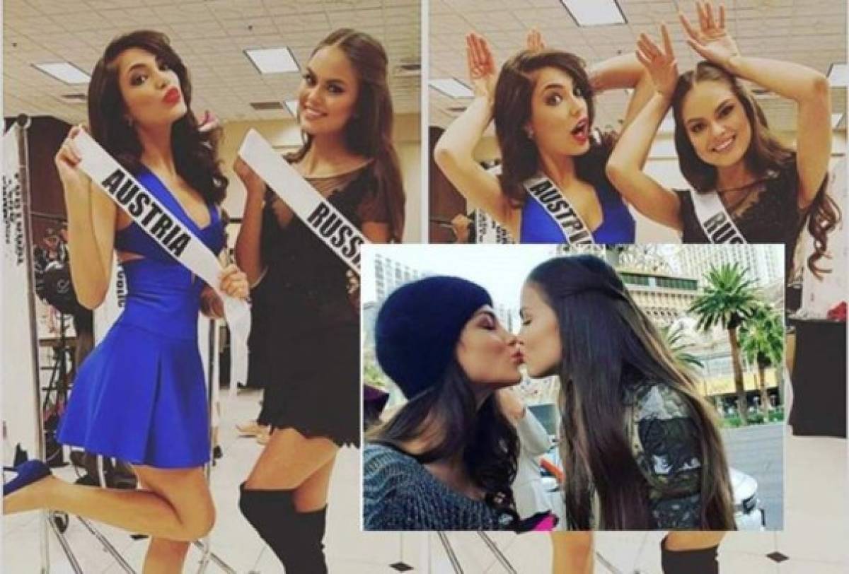 El beso lésbico de las concursantes de Miss Universo incendia las redes
