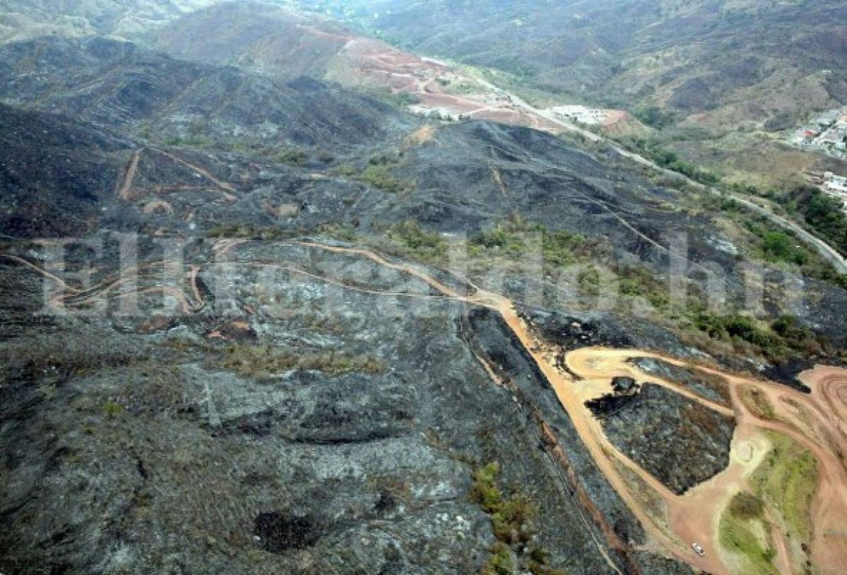 Los daños provocados por incendio en El Hatillo