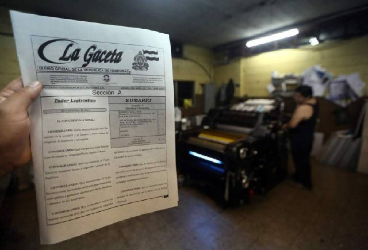 Suben las ventas del diario oficial La Gaceta por paquete de reformas penales