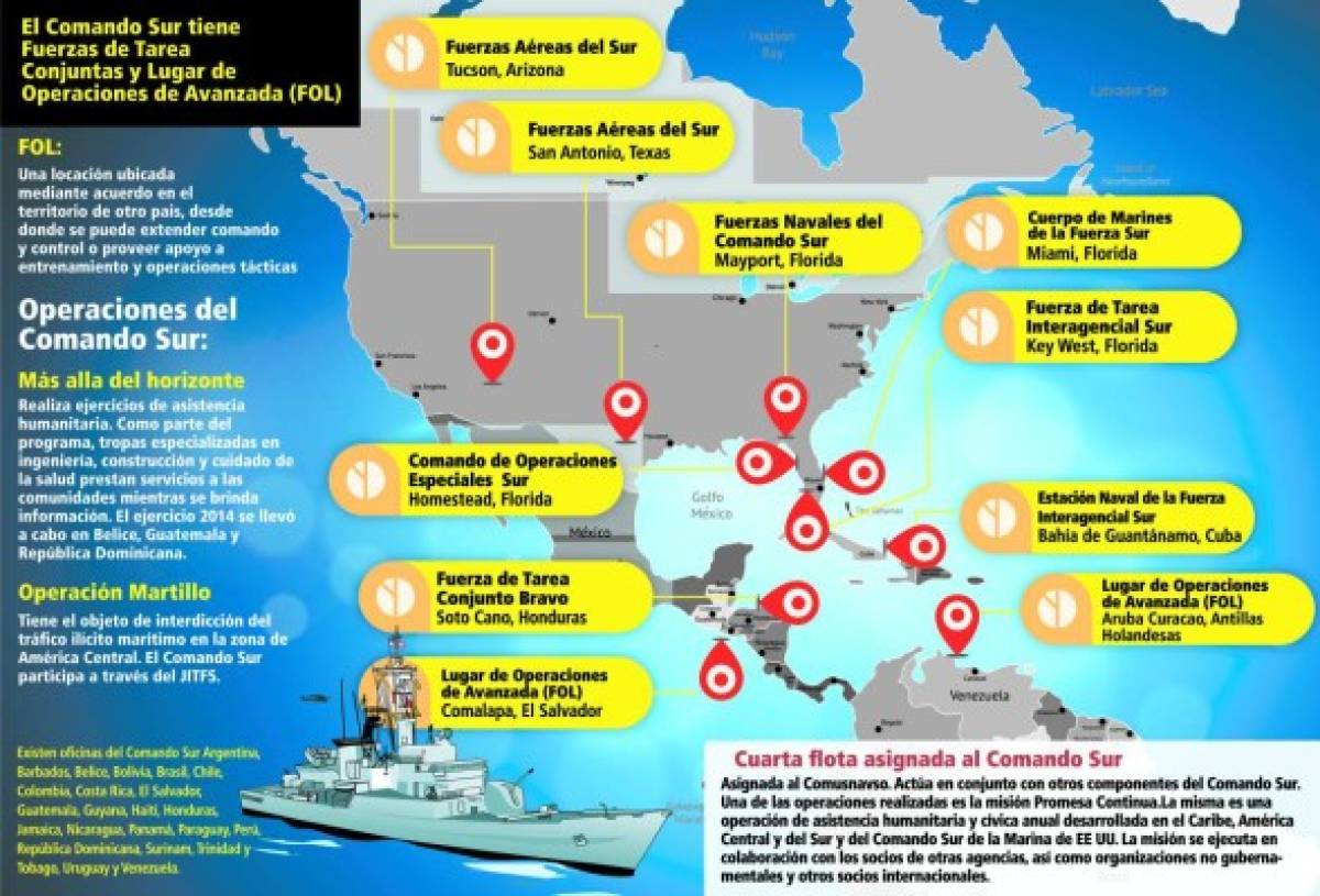 EEUU: Comando sur tiene presencia en 31 naciones de América Latina