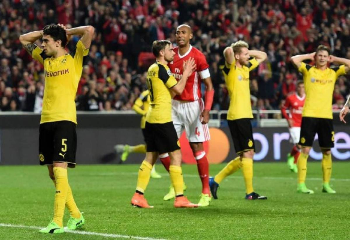 Benfica derrota 1-0 al Borussia Dortmund en ida de octavos de Champions