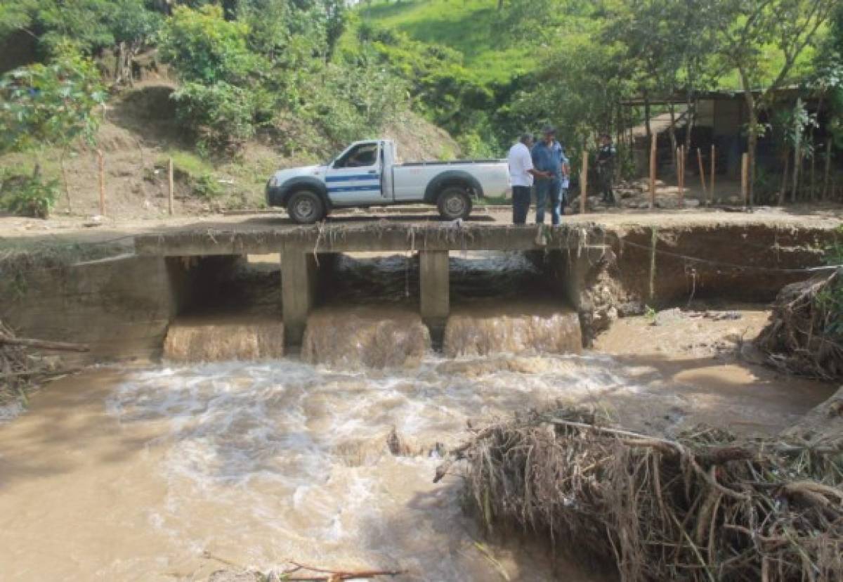 Honduras: Lluvias afectan viviendas, puentes y carreteras en zona oriental del país