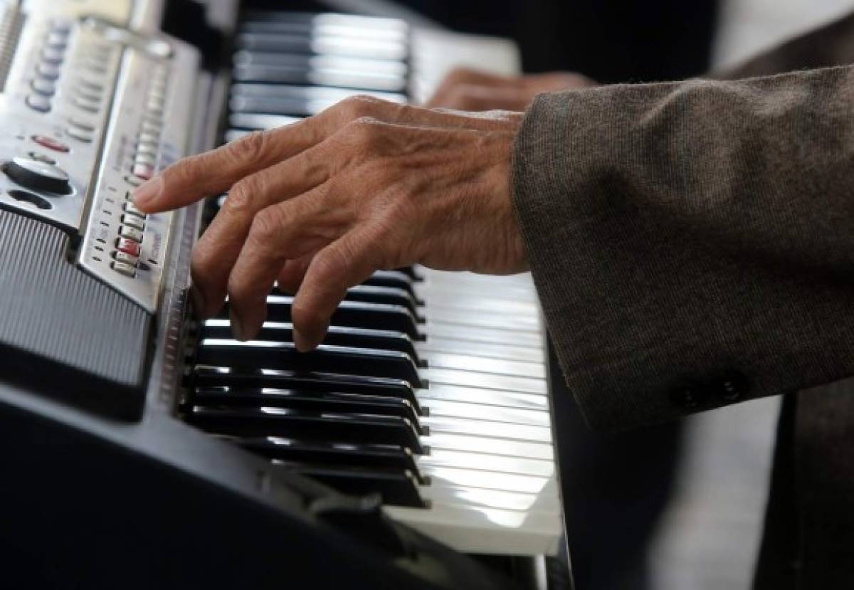 Musical ambiente en el centro de la capital de Honduras