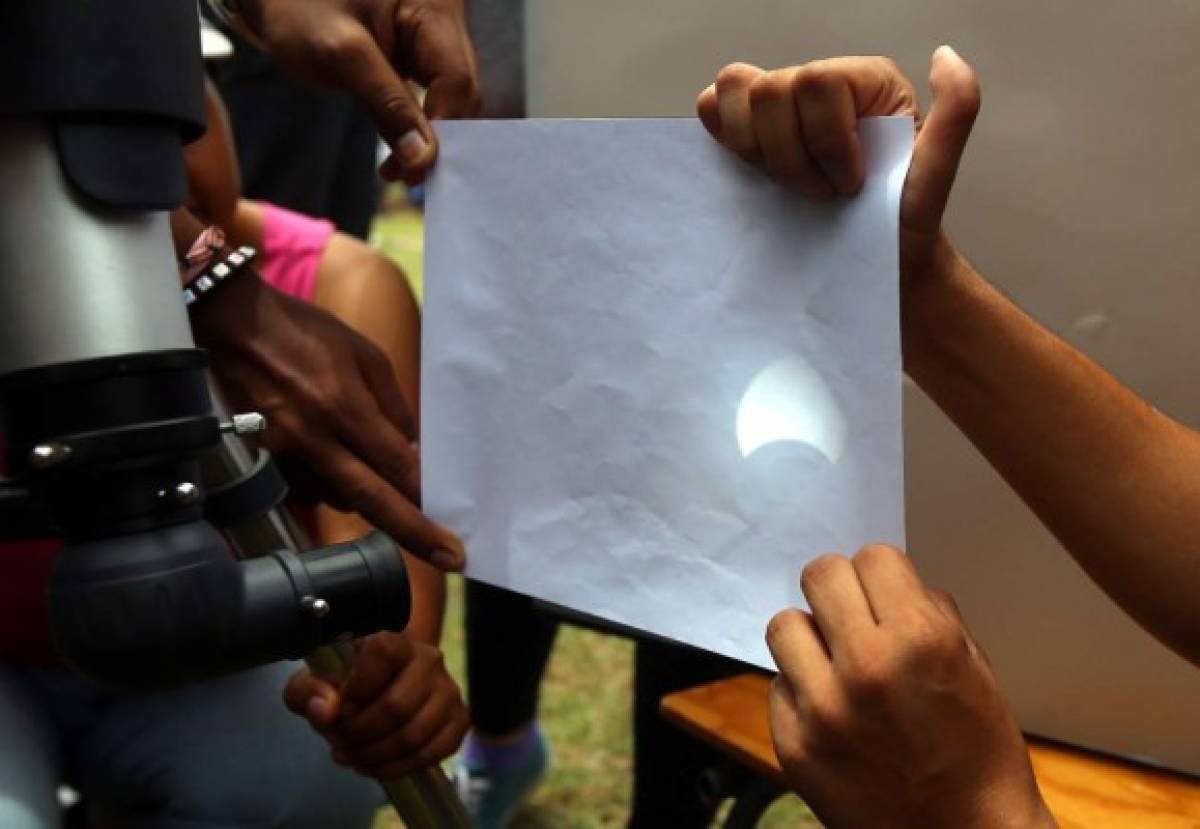 Euforia colectiva causó el eclipse solar en Honduras