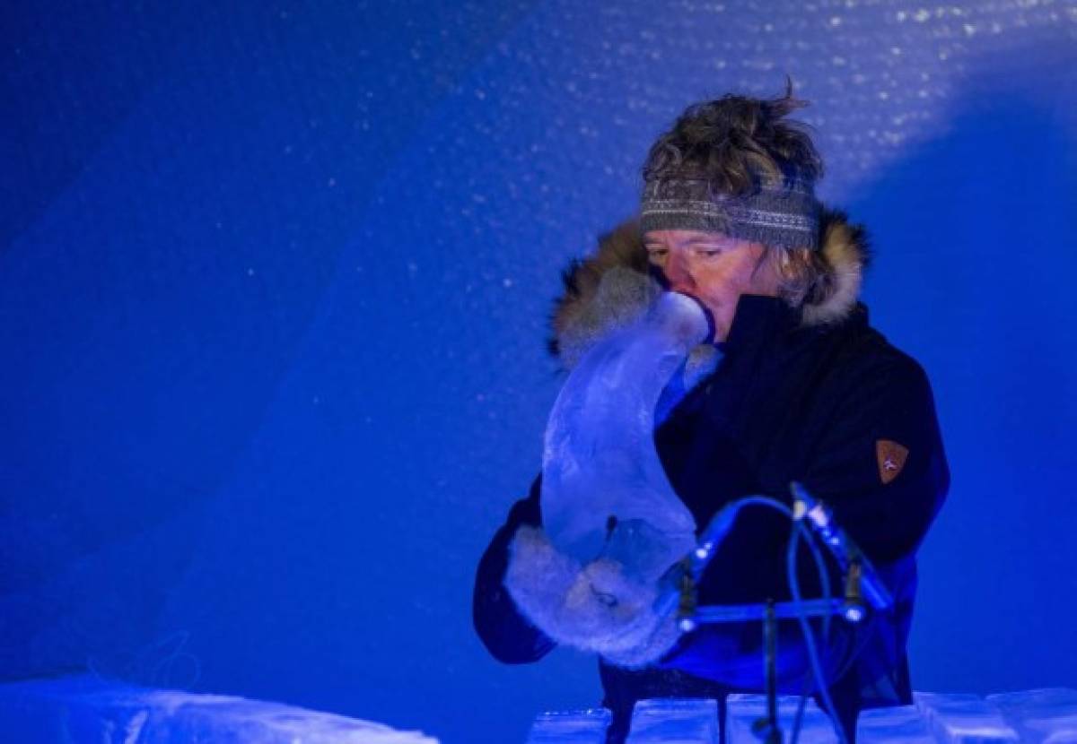 Festival de música con instrumentos de hielo en Noruega