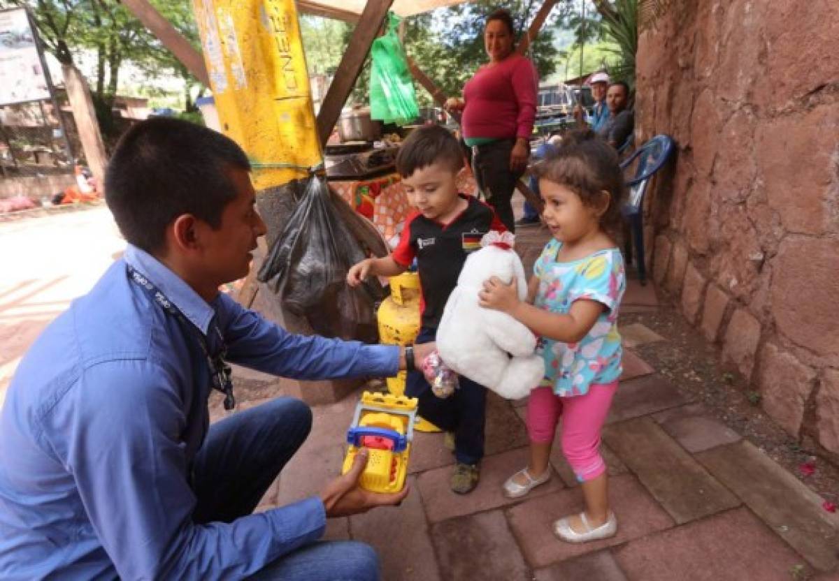 Sonrisas dibujadas en los rostros de la niñez capitalina