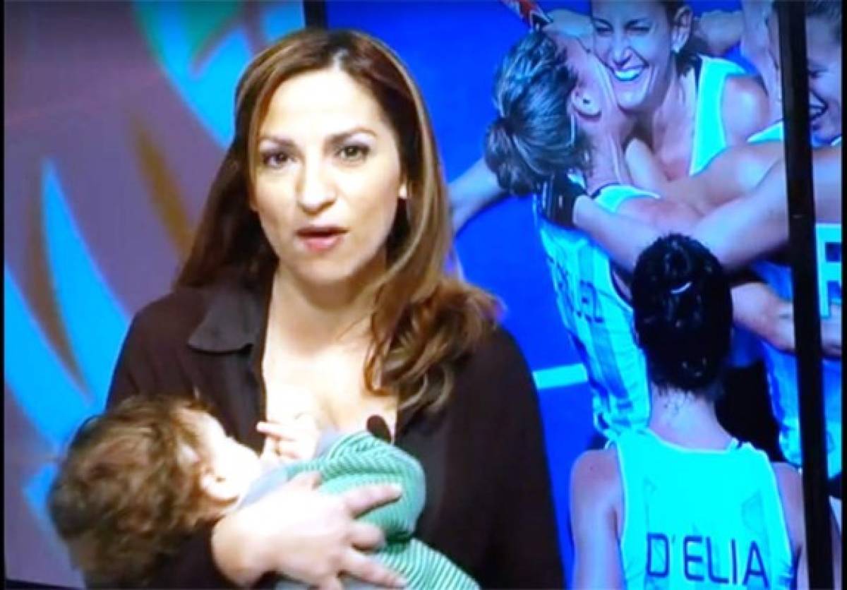 Periodistas amamantan en TV argentina para apoyar una 'teteada masiva'