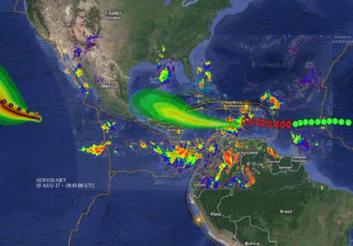Tormenta Harvey se convierte en depresión tropical antes de llegar a Honduras