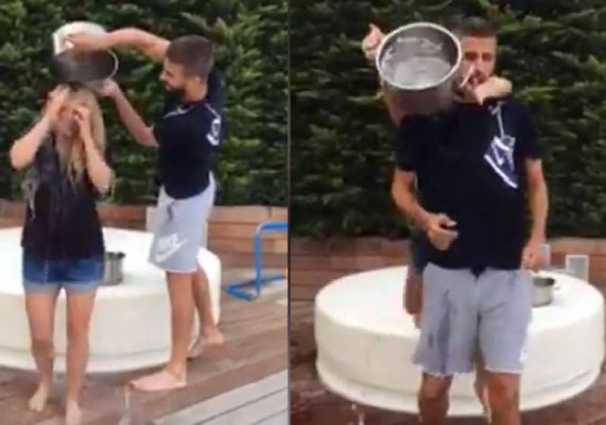 Shakira y Piqué aceptan el reto del Ice Bucket Challenge