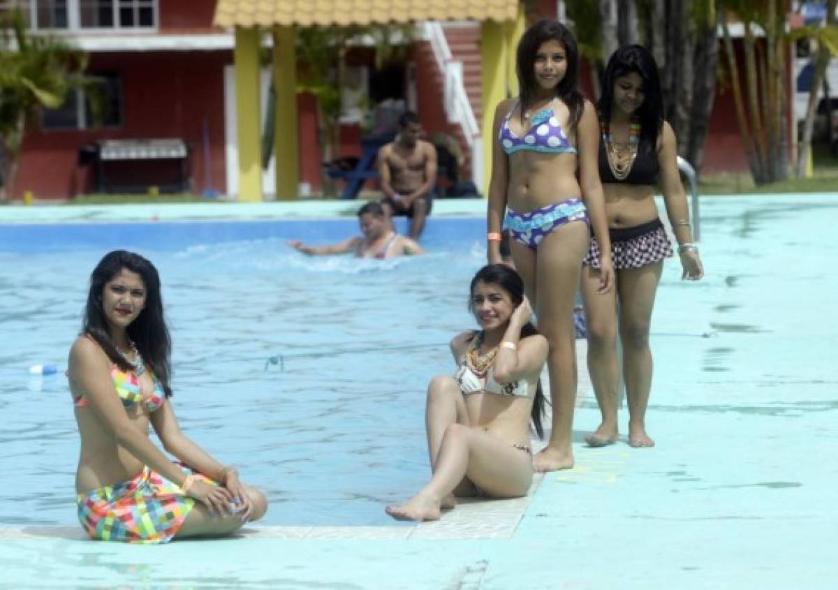 Belleza en los balnearios de Tegucigalpa previo al verano