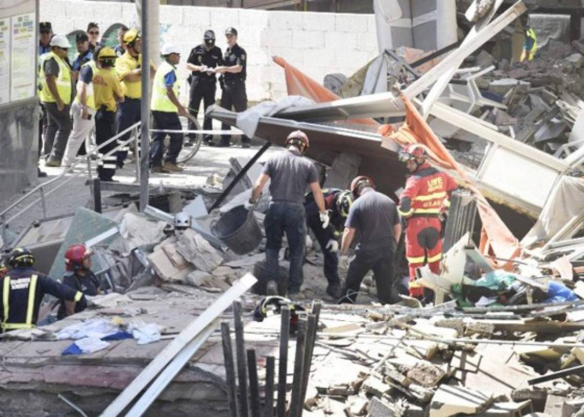 Derrumbe de edificio en España: Aumenta a dos el número de muertos