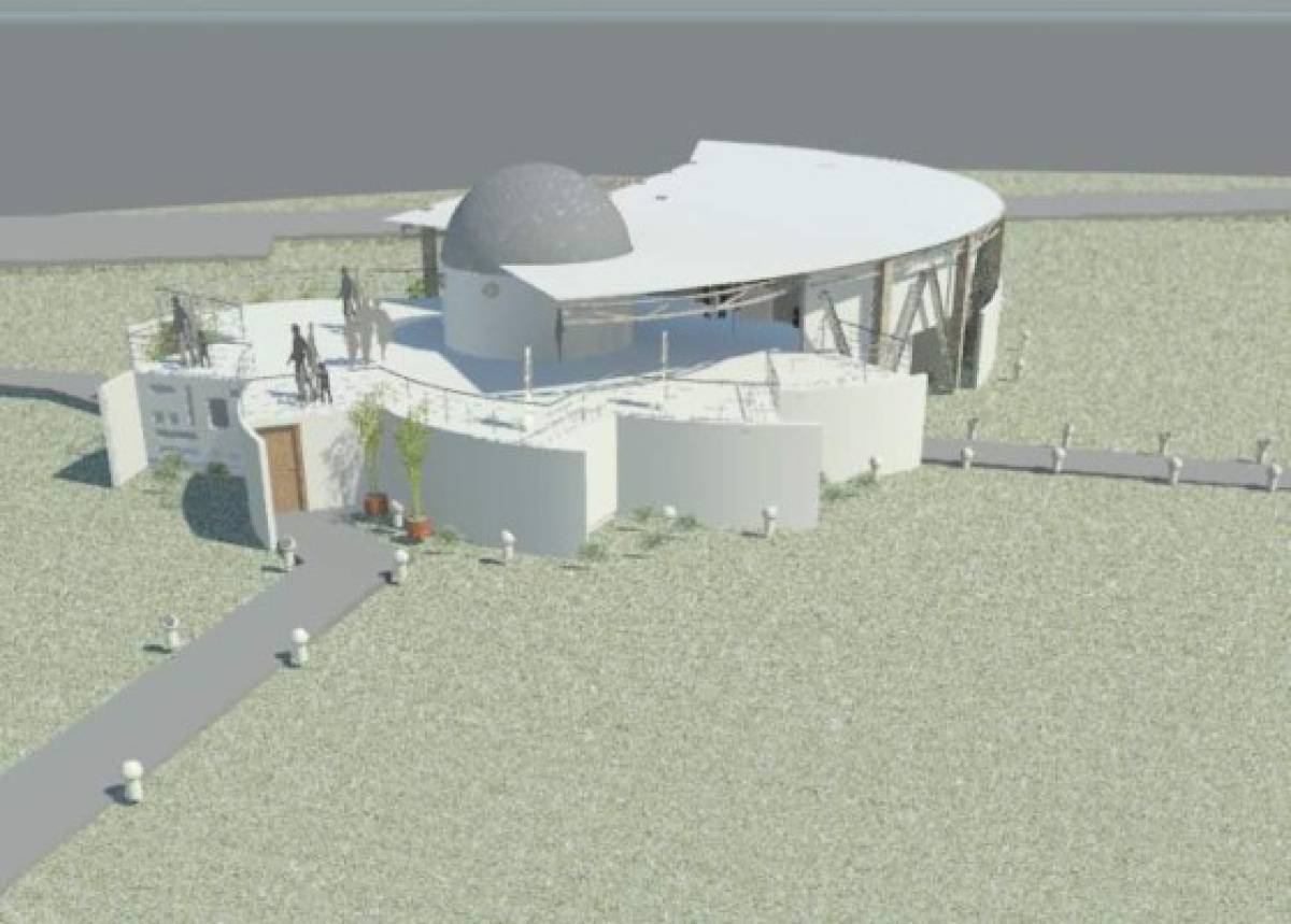 Así quedará el nuevo edifio donde se albergará el telescopio y el planetario, según el plan de la UNAH. (EL HERALDO Honduras / Noticias de Honduras)