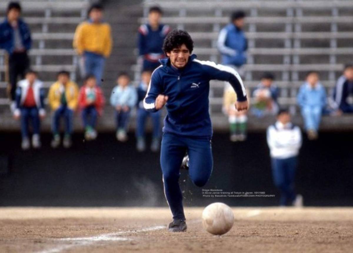 Las fotos de Diego Armando Maradona en su gira con el Boca de 1982 que no habías visto