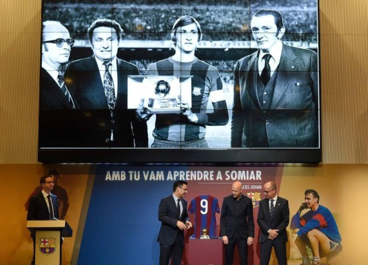 Este es el momento en el que los directivos del equipo presentaban el proyecto. (Foto: Agencias/ AFP)