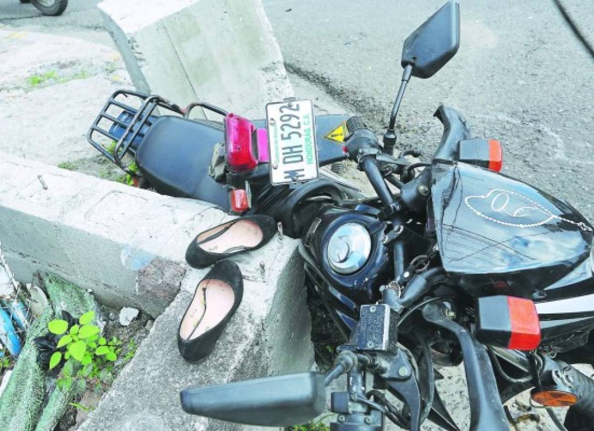 Fallece fémina en encontronazo de motociclistas en Comayagüela