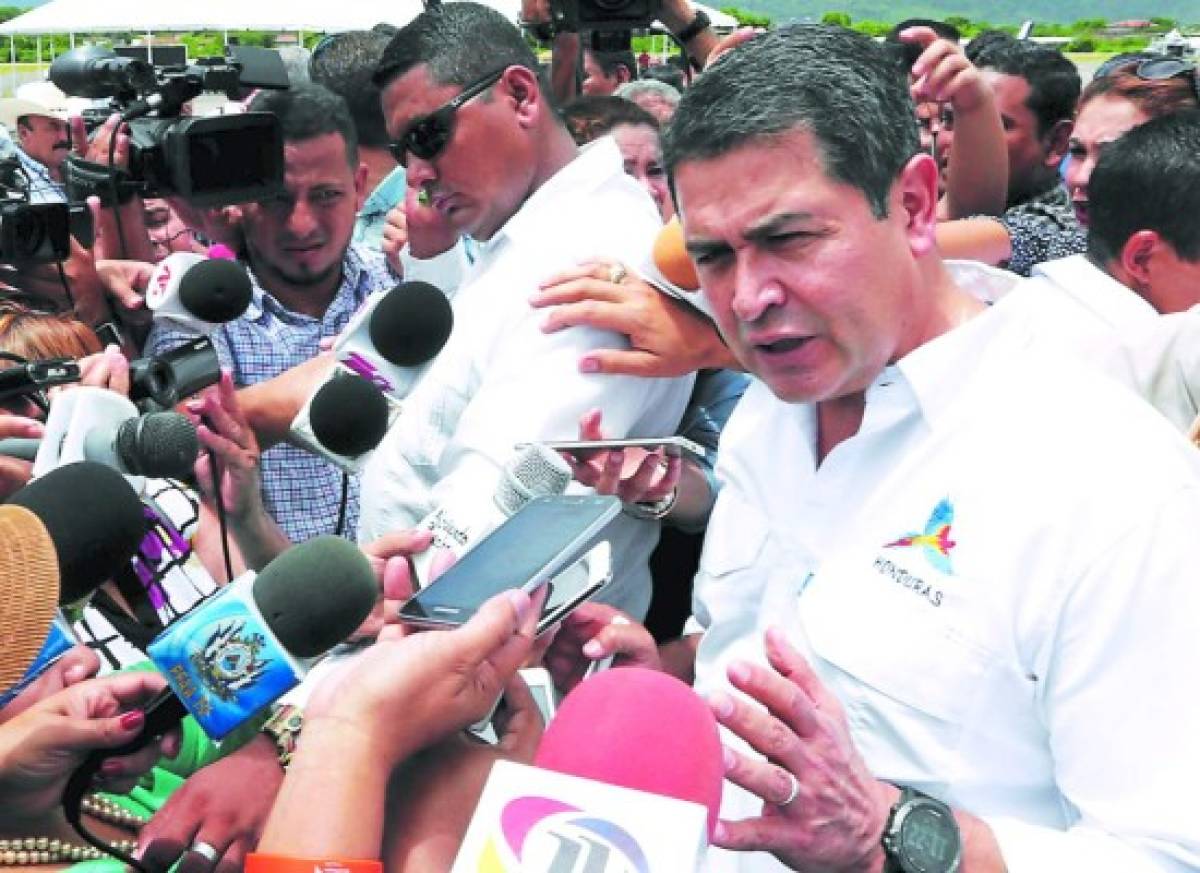 Juan Orlando Hernández: 'Se acabó desmadre en el servicio de energía'