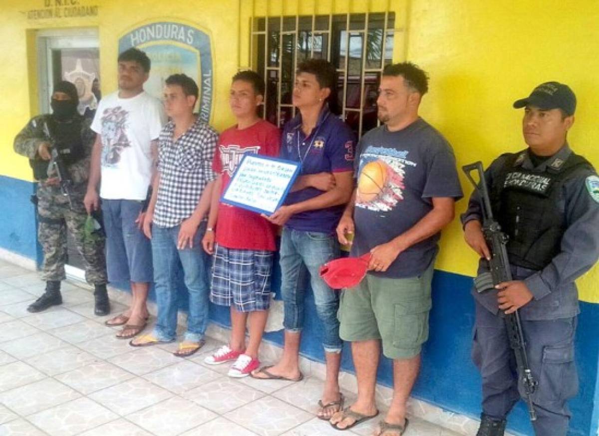 Detienen banda de asaltabuses al occidente de Honduras