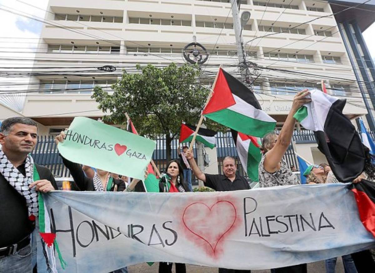 Hondureños protestan contra ataques de Israel