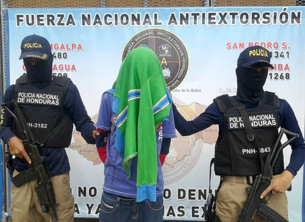 Capturan a supuesto extorsionador de 16 años en Tegucigalpa