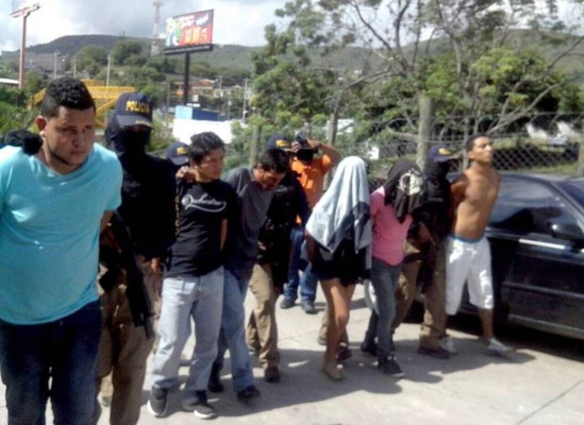 Capturan a varios extorsionadores en la capital de Honduras