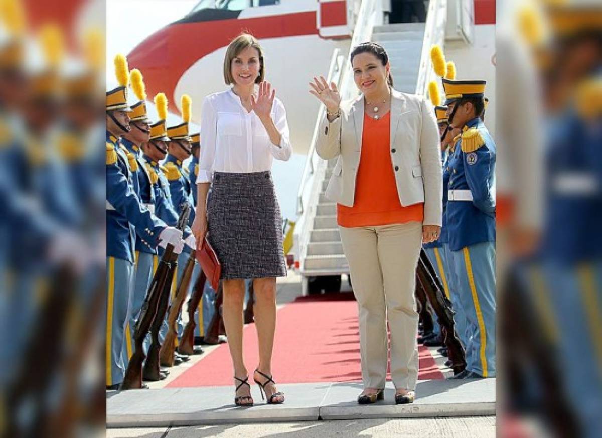 La Reina Letizia de España inicia visita técnica en Honduras