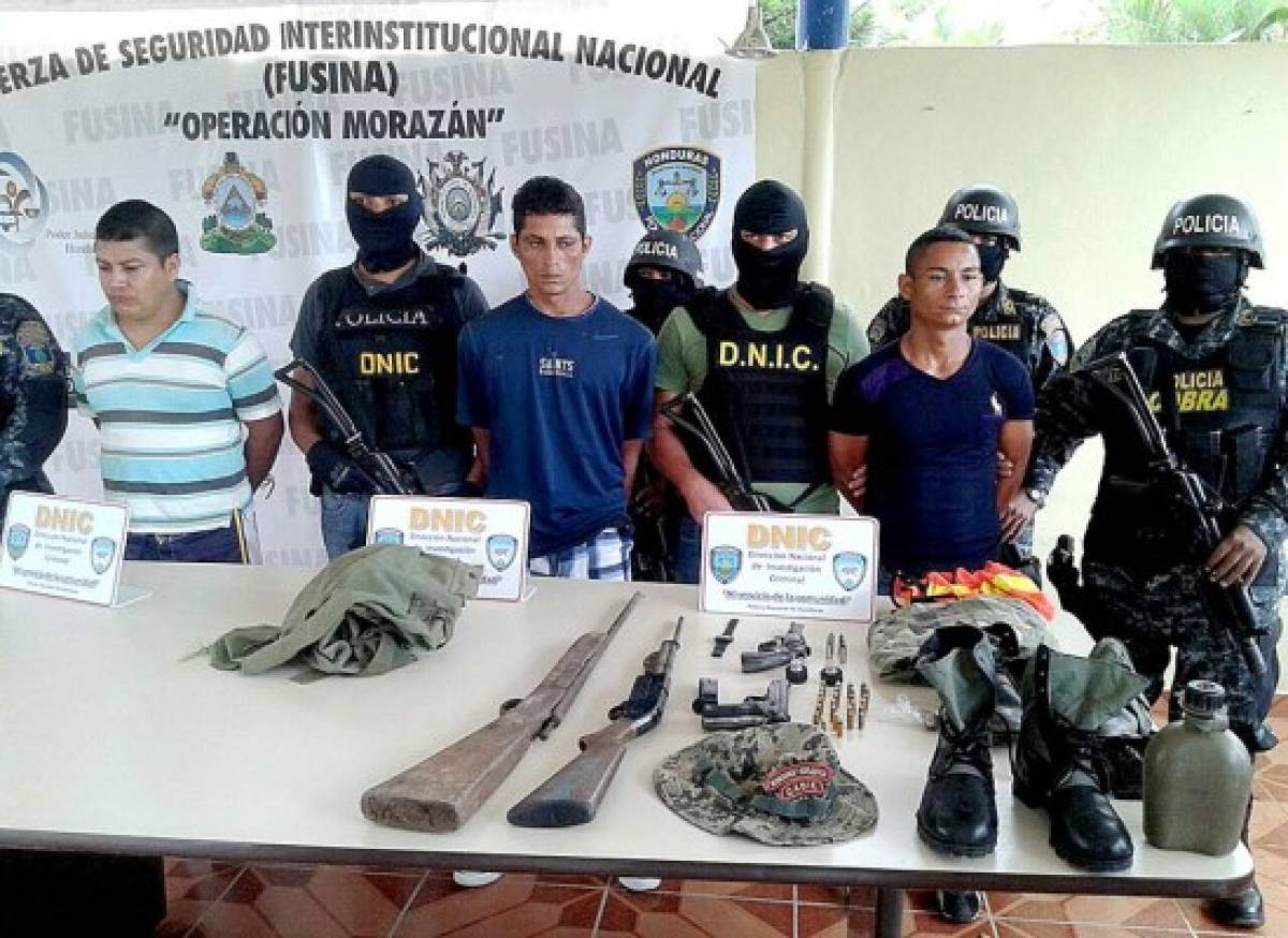 Honduras: Capturan miembros de banda criminal