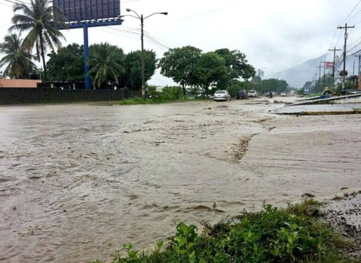 Alerta amarilla por lluvias en tres departamentos al norte de Honduras