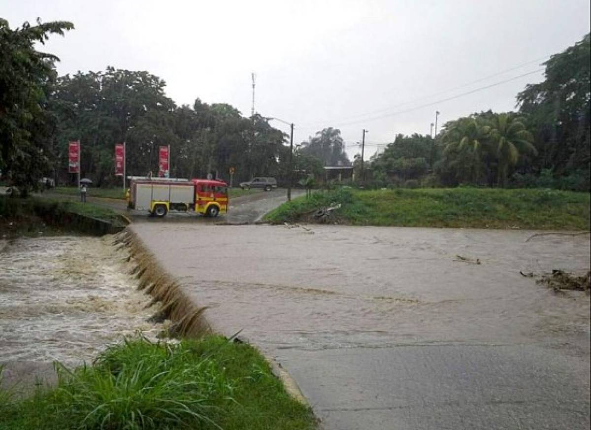 Alerta amarilla por lluvias en tres departamentos al norte de Honduras