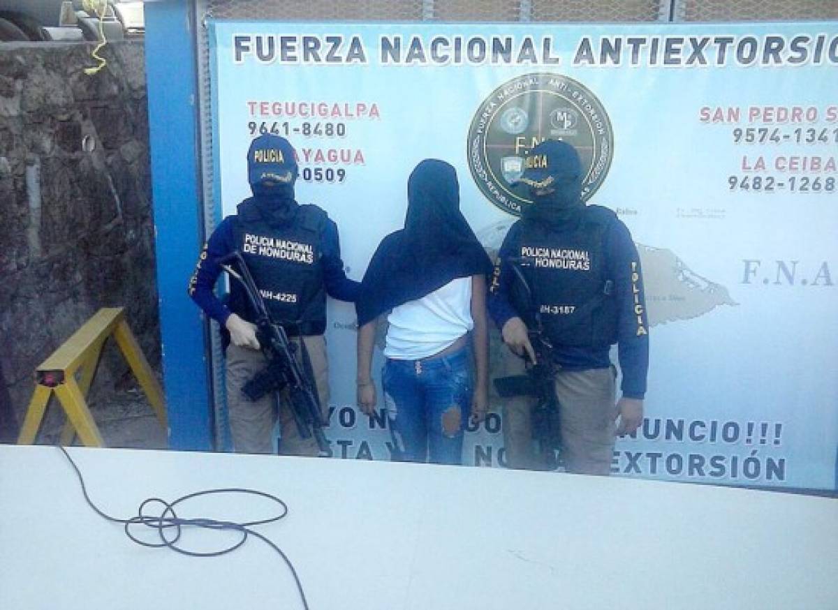 Capturan a supuestas extorsionadoras en Comayagüela