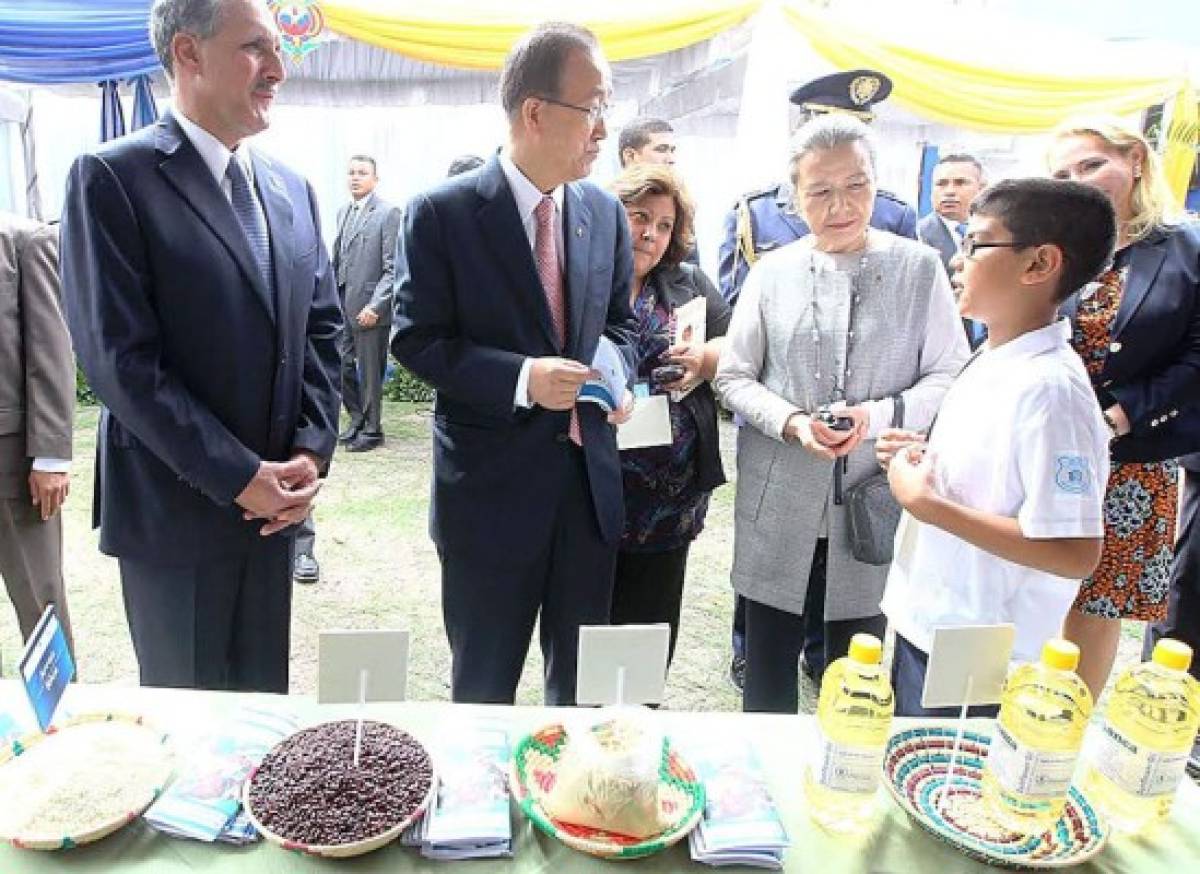 La visita de Ban Ki-moon a Honduras en fotos