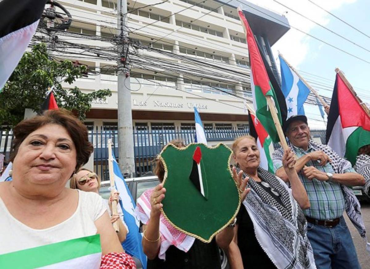 Hondureños protestan contra ataques de Israel