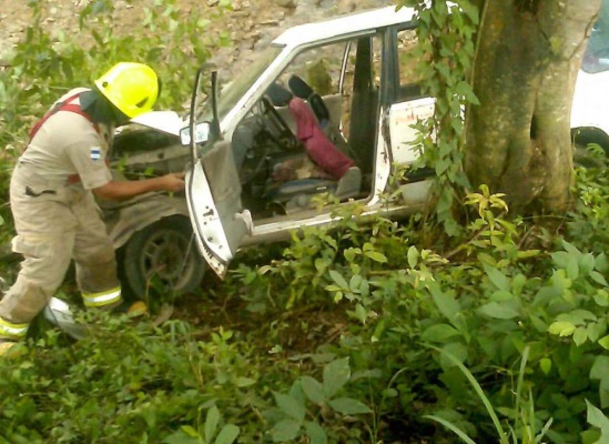 Quimistán: Accidente vial en cuesta 'La Ceibona'