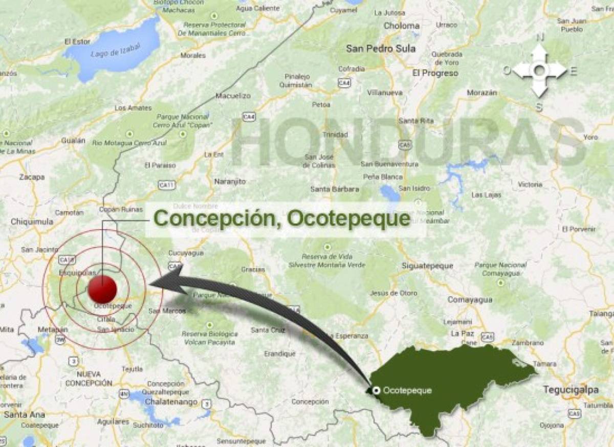 Registran sismo de 4 grados al occidente de Honduras