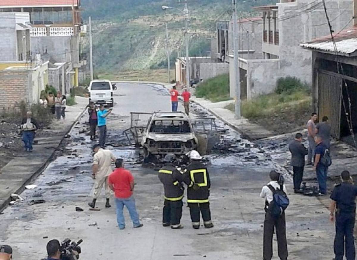 Honduras: Millonario decomiso de pólvora a dueño de carro que explotó