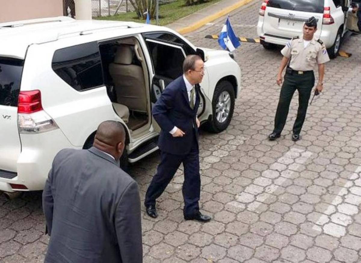 La visita de Ban Ki-moon a Honduras en fotos