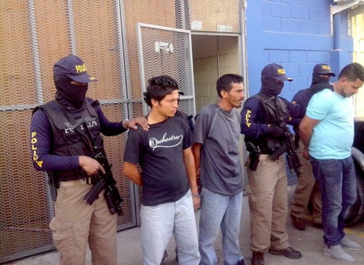 Capturan a varios extorsionadores en la capital de Honduras