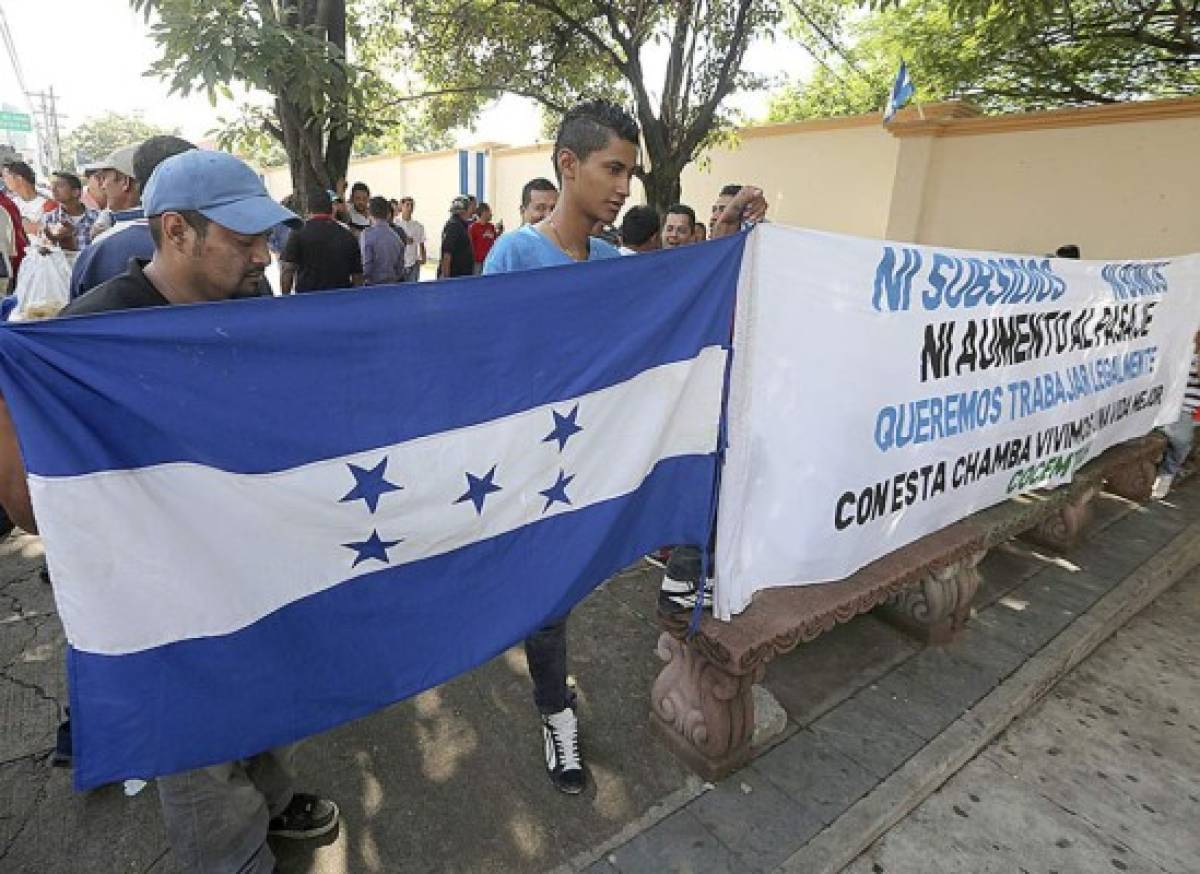 Tegucigalpa: Protesta de conductores de rapiditos