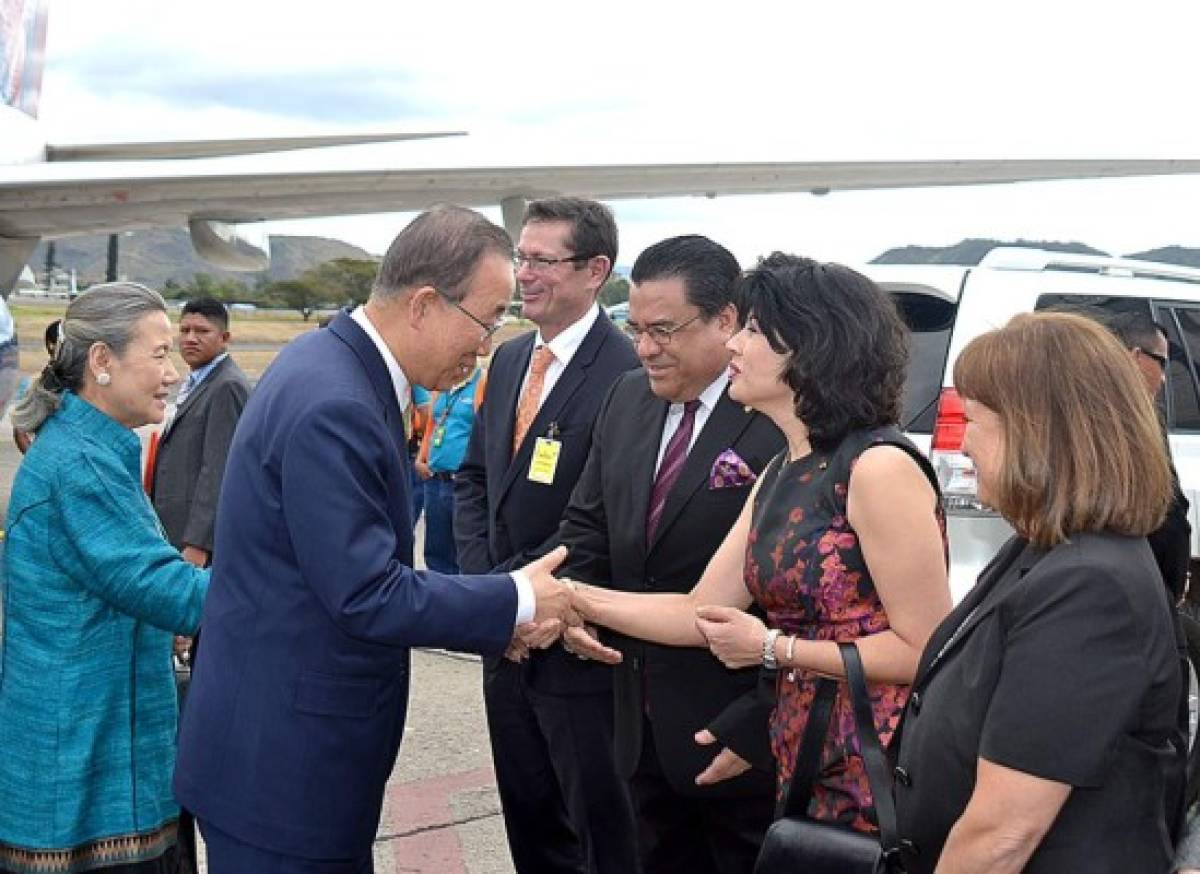 La visita de Ban Ki-moon a Honduras en fotos