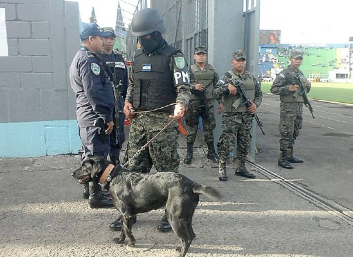Fuerte dispositivo de seguridad en Tegucigalpa