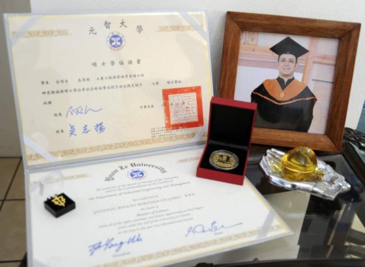 Por su excelencia académica, la universidad de Yuan Ze le ofreció a Gustavo Adolfo Miranda la oportunidad para estudiar un doctorado.