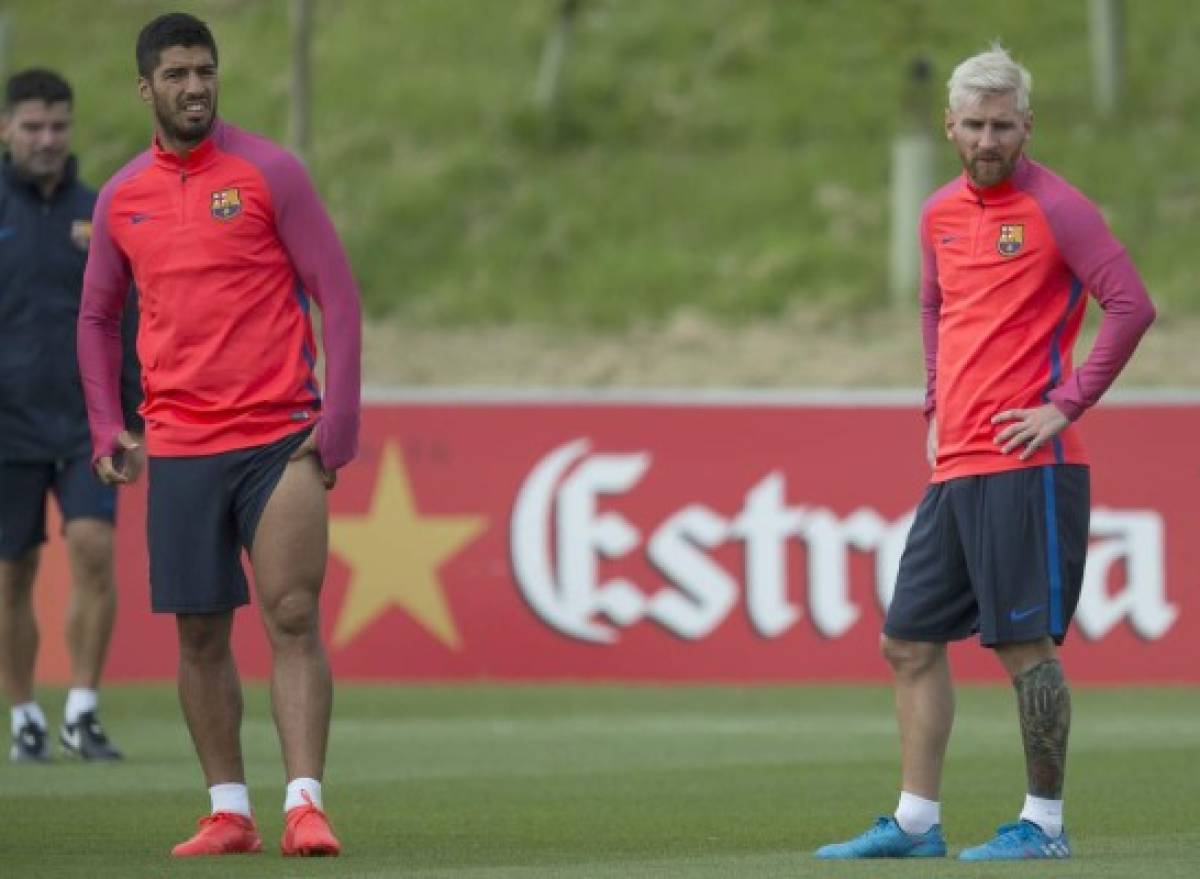 Lionel Messi regresa a entrenar con el Barcelona en Inglaterra