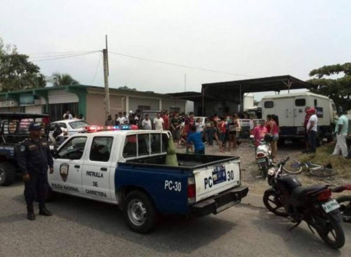 Tres muertos y un herido deja tiroteo en taller mecánico en La Ceiba