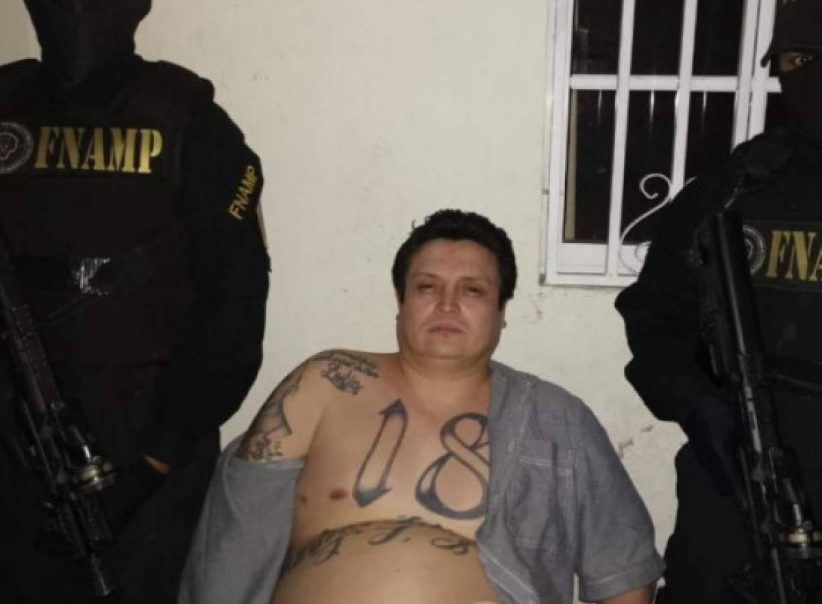 Cae 'El Gury', uno de los principales cabecillas de la pandilla 18 en Valle de Ángeles