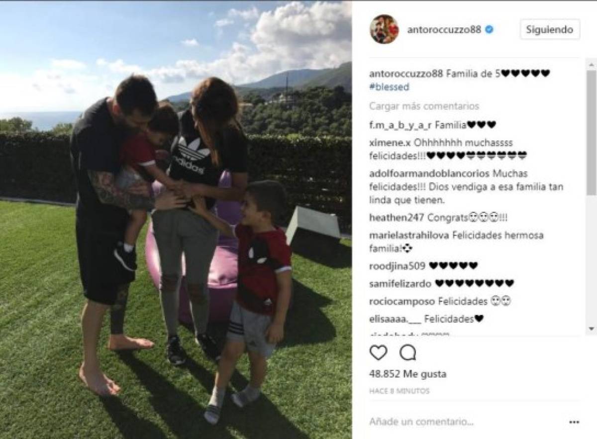 La tierna manera en la que Messi y Antonella anunciaron su tercer hijo