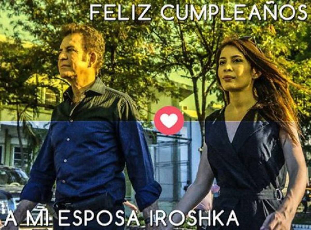 La romántica felicitación de Nasralla a Iroshka el día de su cumpleaños