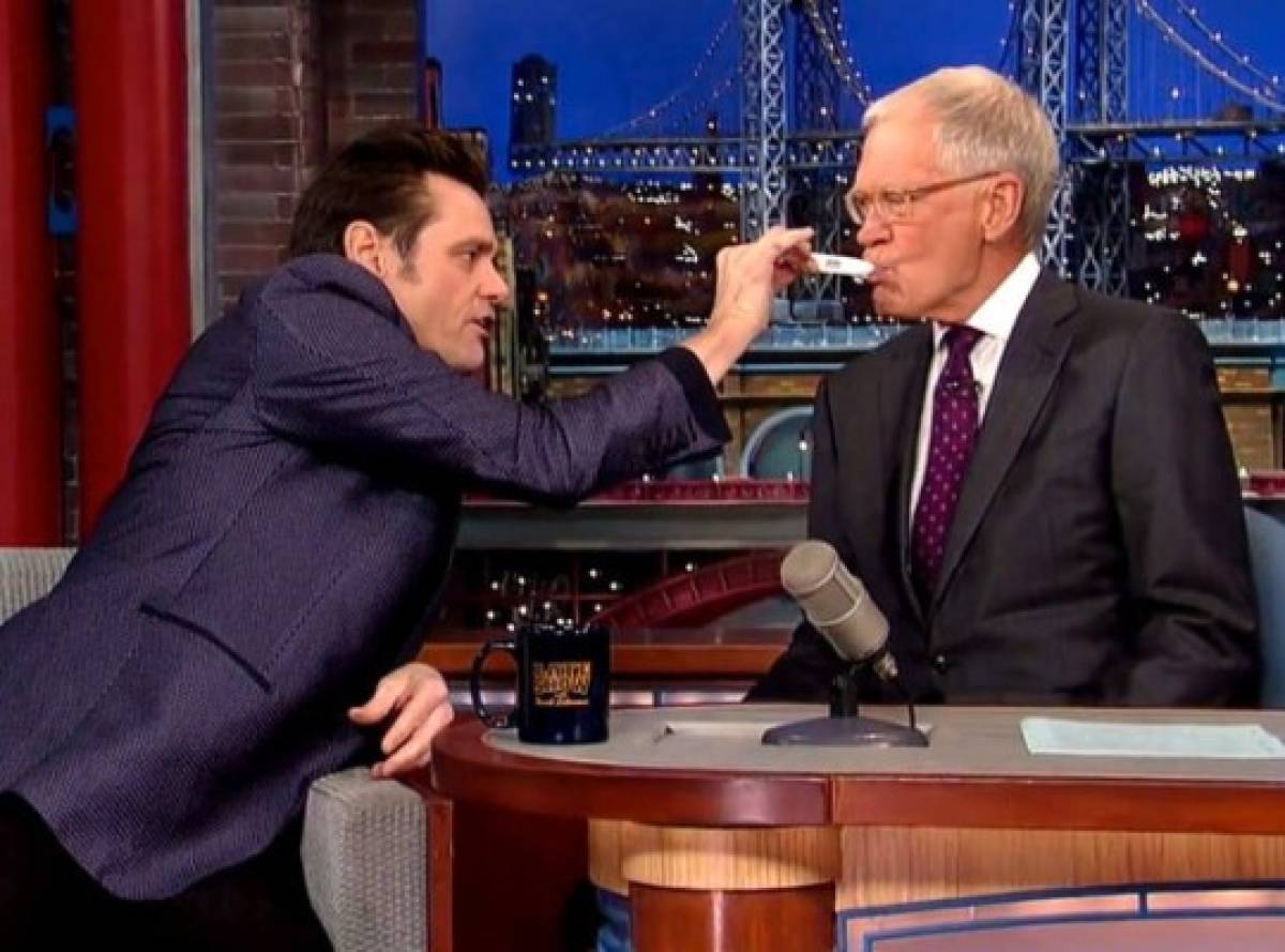 Jim Carrey hizo test del ébola a David Letterman