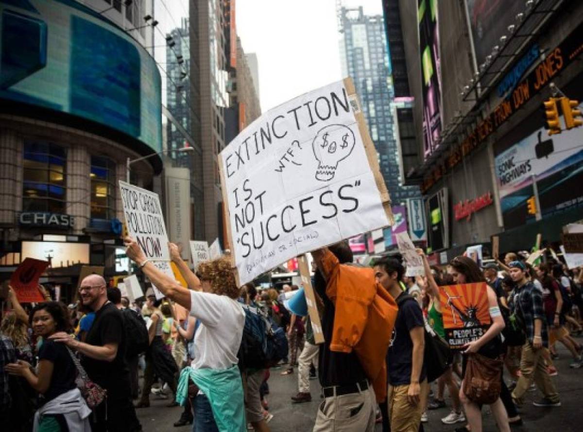 Unas 600,000 personas marchan contra el cambio climático