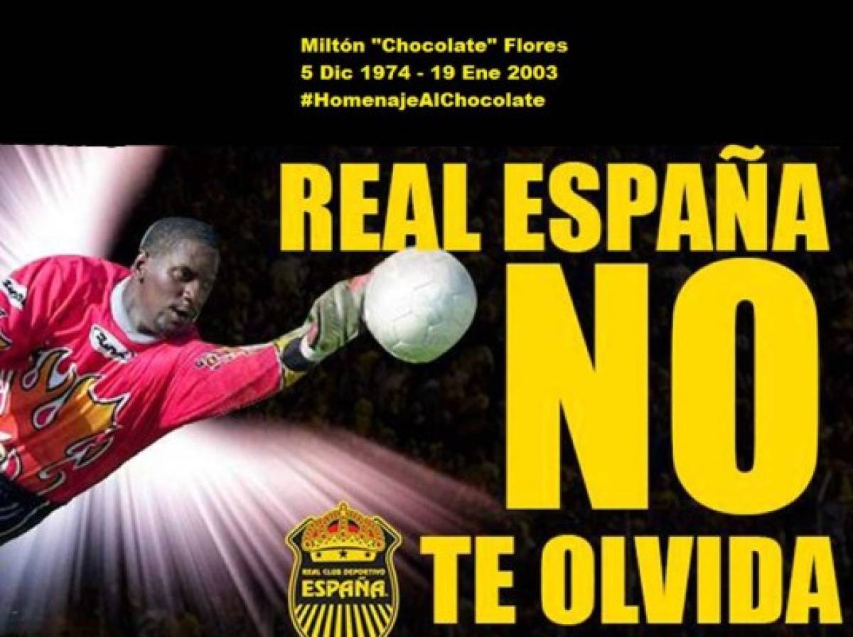 Real España hará homenaje a 'Chocolate' contra Platense