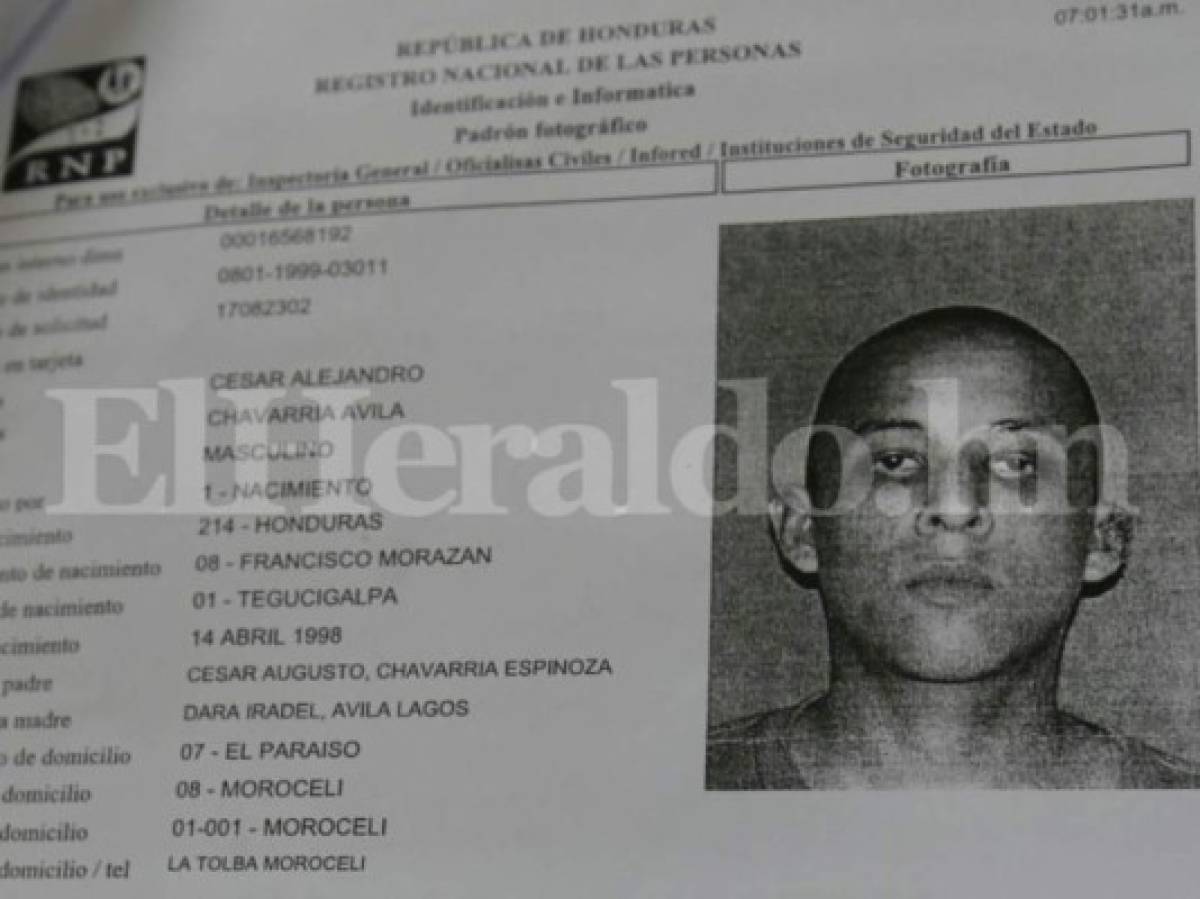 Cesar Alejandro Chavarría Ávila (19) estaba preso en El Pozo II por el delito de robo de vehículos agravado.