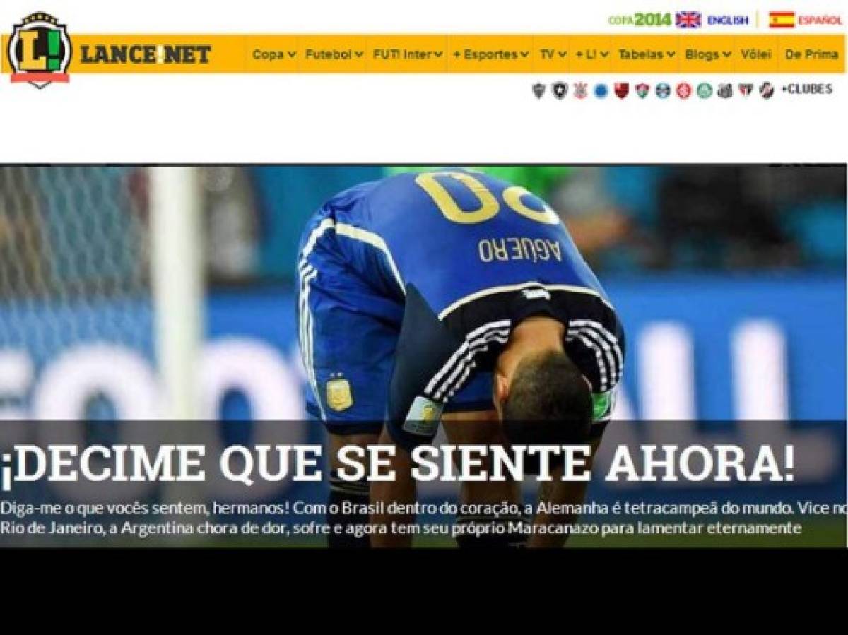 Prensa brasileña se burla de Argentina